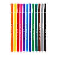 Фломастеры 12цв BrunoVisconti EASYCOLOR, пласт, шестигран, в карт коробке Фломастеры 12цв BrunoVisconti EASYCOLOR, пласт, шестигран, в карт коробке