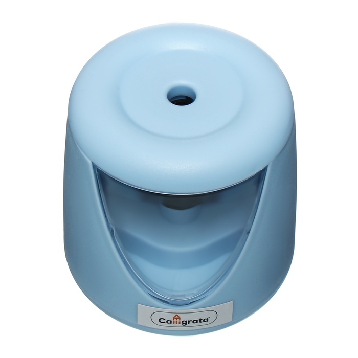 Точилка электрическая Calligrata (батарейки в комплект не входят), работает от 2-х АА батареек , голубая Точилка электрическая Calligrata (батарейки в комплект не входят), работает от 2-х АА батареек , голубая