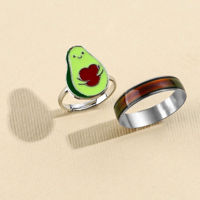 Кольцо настроение «Авонастроение», набор 2 шт Кольцо настроение «Авонастроение», набор 2 шт