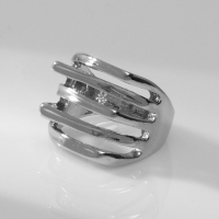 Кольцо металл &laquo;Тренд&raquo; движение, цвет серебро, размер 18