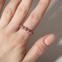 Кольцо &laquo;Звезда&raquo;, цвет розово-золотистый, безразмерное