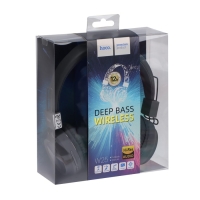 Наушники Hoco W25, беспроводные, накладные, BT5.0, 300 мАч, микрофон, серые Наушники Hoco W25, беспроводные, накладные, BT5.0, 300 мАч, микрофон, серые