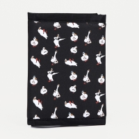 Кошелёк на липучке &laquo;Выбражулька&raquo;, цвет чёрный