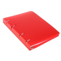 Тетрадь на кольцах A5 80 листов в клетку Calligrata Красная, пластиковая обложка, блок офсет, белизна 95%, МИКС (2 цвета) Тетрадь на кольцах A5 80 листов в клетку Calligrata Красная, пластиковая обложка, блок офсет, белизна 95%, МИКС (2 цвета)