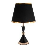 Настольная лампа "Елизавета" E27 40Вт черно-золотой 25х25х37 см RISALUX Настольная лампа "Елизавета" E27 40Вт черно-золотой 25х25х37 см RISALUX
