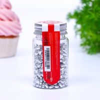Кондитерская посыпка &laquo;Серебряное сердце&raquo;, 50 г