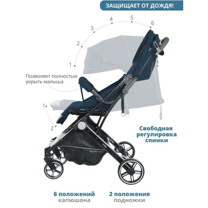 Коляска прогулочная детская Indigo TRIP, цвет синий Коляска прогулочная детская Indigo TRIP, цвет синий