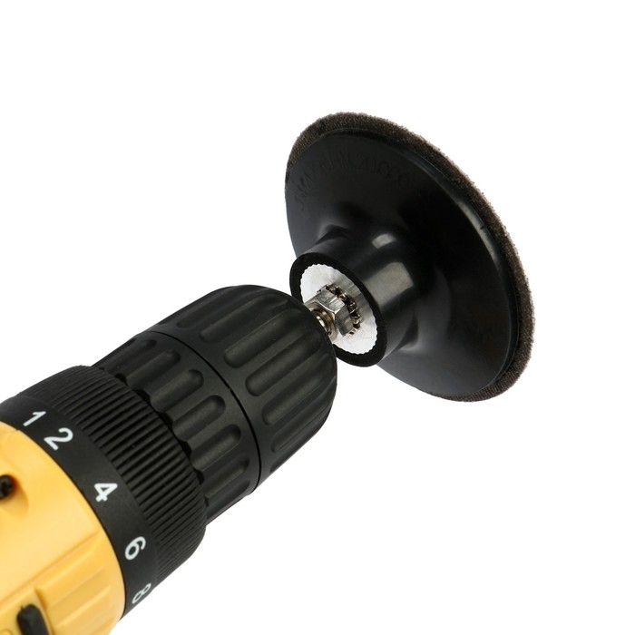 Круг абразивный шлифовальный ТУНДРА, для дрели, М8, 75 мм, Р80, 5 шт. Круг абразивный шлифовальный ТУНДРА, для дрели, М8, 75 мм, Р80, 5 шт.