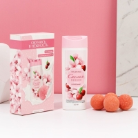 Подарочный набор косметики &laquo;Окунись в нежность!&raquo;, гель для душа 250 мл и бомбочки для ванны 4 х 40 г, ЧИСТОЕ СЧАСТЬЕ