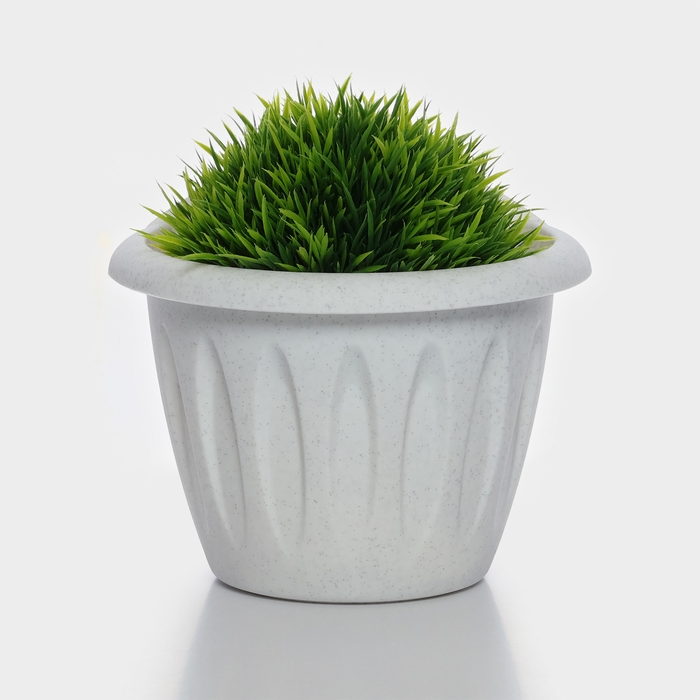 Кашпо настенное &laquo;Фелиция&raquo;, 1 л, d=16 см, цвет мраморный