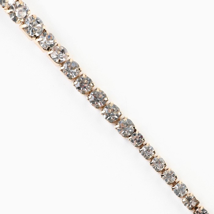 Заколка прядь со стразами новогодняя &laquo;You are s diamond&raquo;, на Новый год, длина 50 см