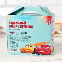 Набор посуды, 3 предмета: тарелка &Oslash; 16,5 см, миска &Oslash; 14 см, кружка 200 мл, Тачки