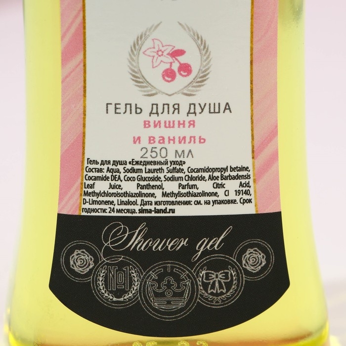 Новогодний подарочный набор косметики &laquo;Самая чудесная&raquo;, гель для душа во флаконе мартини 250 мл и бомбочки для ванны 4 х 20 г, Новый Год