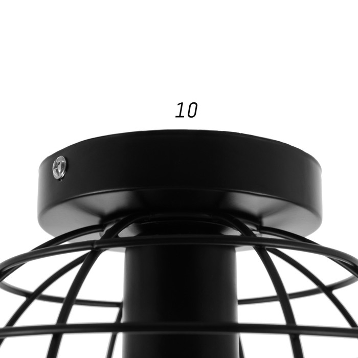 Люстра "Нола" 1х60Вт E27 черный 18х18х14 см BayerLux