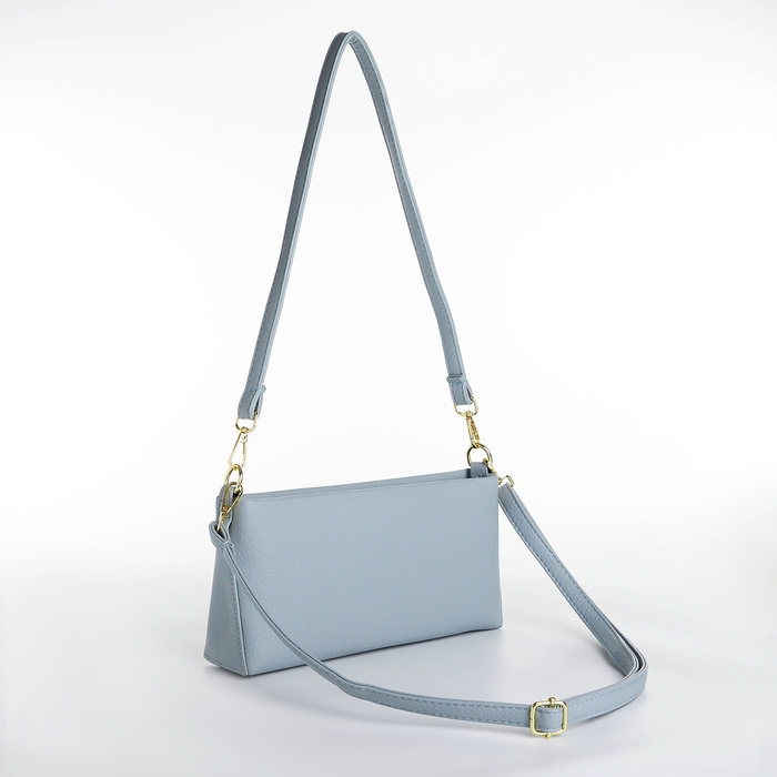 Сумка женская кросс-боди на молнии, цвет голубой Сумка женская кросс-боди на молнии, цвет голубой