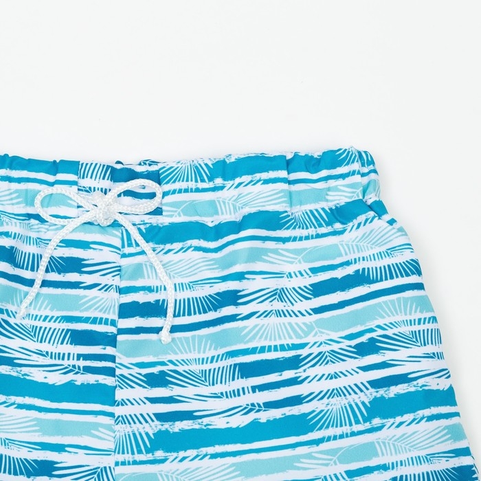 Плавки-шорты для мальчика, цвет бирюзовый, рост 134 см