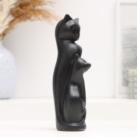 Фигура "Котики с изгибом" черные, 17см