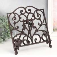 Фигура - подставка для книги, бумаг &laquo;Ажурная ковка&raquo;, 4.5&times;27&times;29.5 см