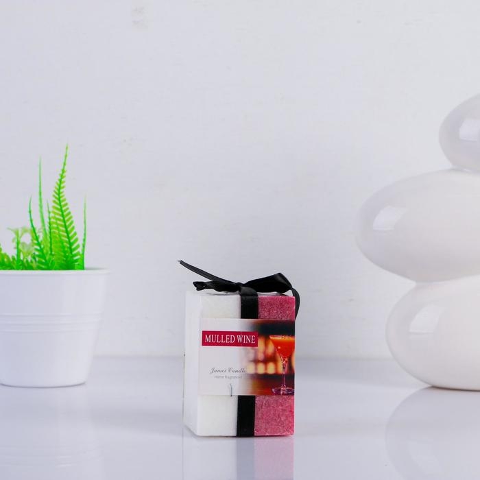 Свеча куб 5х7,5см, Свеча куб 5х7,5см, "Кристаллический узор", глинтвейн