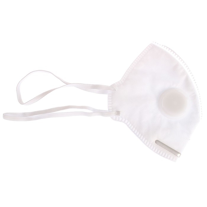 Полумаска фильтрующая складная с клапаном FFP1 в индивидуальной упаковке Полумаска фильтрующая складная с клапаном FFP1 в индивидуальной упаковке