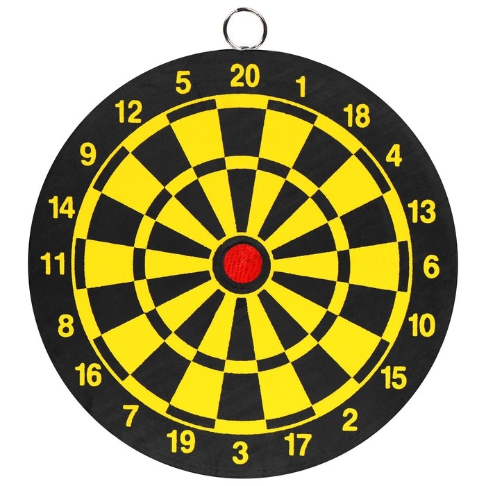 Дартс, мишень диаметром 15 см, 2 дротика