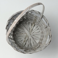 Набор корзин, 19х7,5х9,5/31 см, 22х9х11/34 см, 24х9х11,5/35 см, 3 шт, серые, бамбук