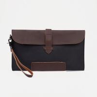 Клатч мужской, цвет чёрный/коричневый Клатч мужской, цвет чёрный/коричневый