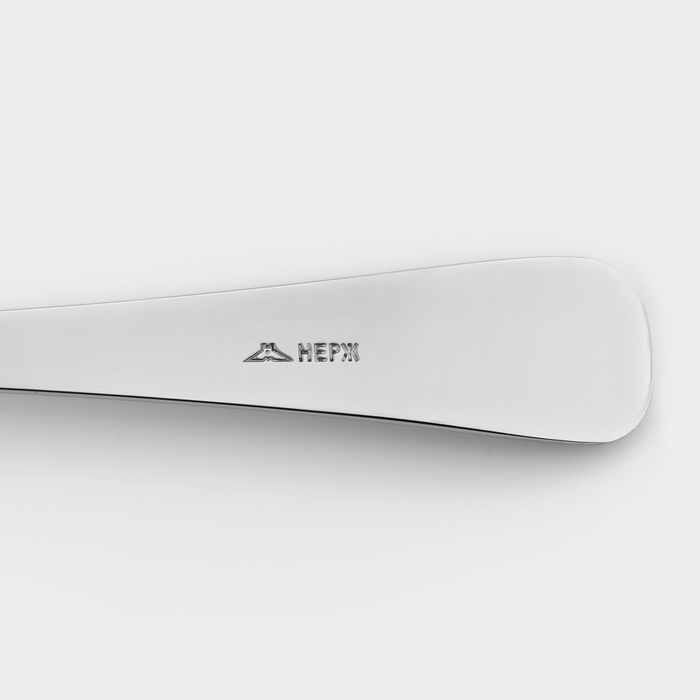 Ложка столовая &laquo;Росинка&raquo;, длина 19,5 см, толщина 1,8 мм, цвет серебряный