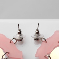 Серьги акрил &laquo;Планета&raquo; в руках, цветные в серебре