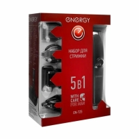 Набор для стрижки Energy EN-725, триммер, бритва, 3 Вт, 0/3/6/9/12 мм, нерж. сталь, чёрный Набор для стрижки Energy EN-725, триммер, бритва, 3 Вт, 0/3/6/9/12 мм, нерж. сталь, чёрный