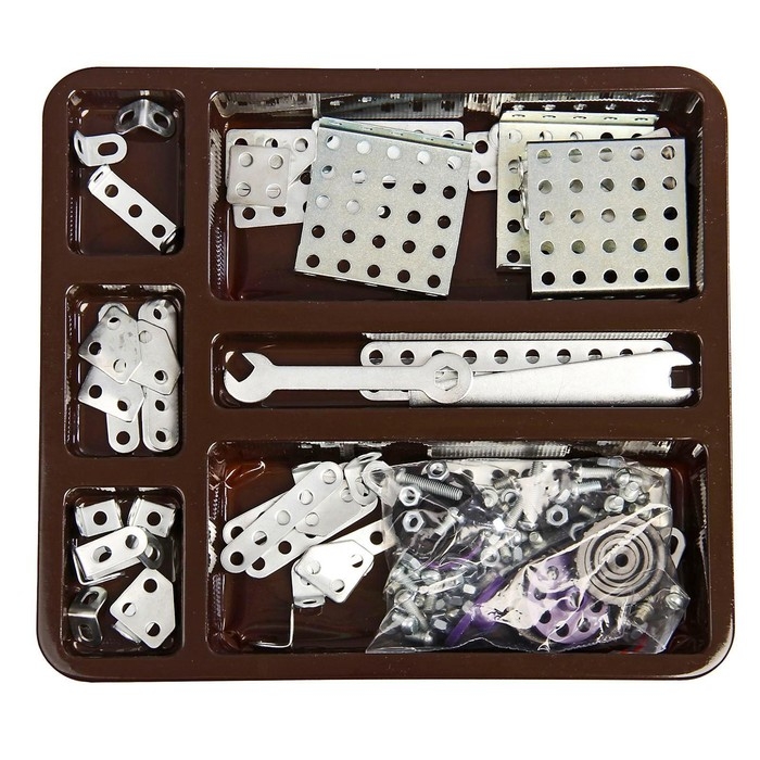 Конструктор металлический &laquo;10К&raquo; для уроков труда №2, 155 деталей