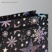 Пакет голографический вертикальный &laquo;Волшебного Нового года&raquo;, S 12 х 15 х 5.5 см, Новый год