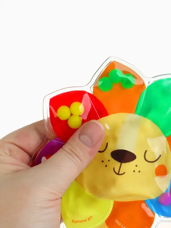 Развивающий сортер - сквиш для малышей &laquo;Лев&raquo;, в пакете Крошка Я