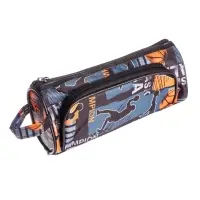 Пенал школьный на молнии "Баскетбол", 2 отделения, МИКС