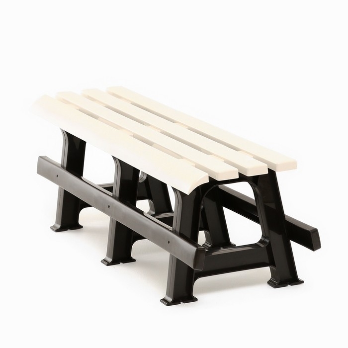 Скамейка пластиковая Альтернатива для дачи 1.2х0.4х0.42 м, без спинки, нагрузка до 212 кг Скамейка пластиковая Альтернатива для дачи 1.2х0.4х0.42 м, без спинки, нагрузка до 212 кг
