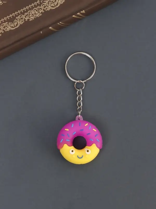 Брелок резина "Весёлый пончик" МИКС 3,5х3,5 см