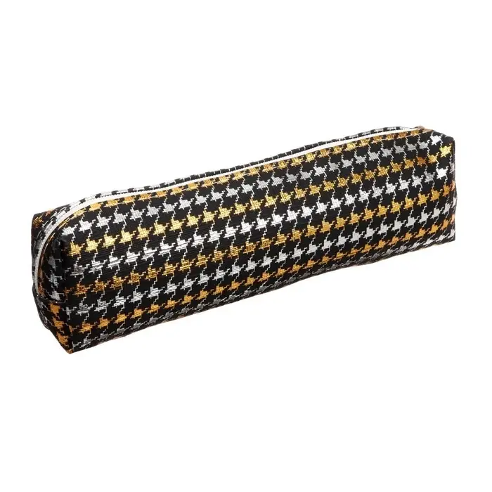 Пенал школьный на молнии Calligrata &laquo;Гусиные лапки&raquo;, 1 отделение, МИКС