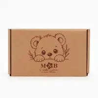 Набор деревянных расчесок детских с натуральной щетиной, 2 шт в коробке, M&B