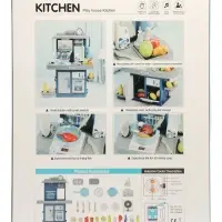 Игровой набор" Кухня" 22 предмета, вода из крана, 46 см