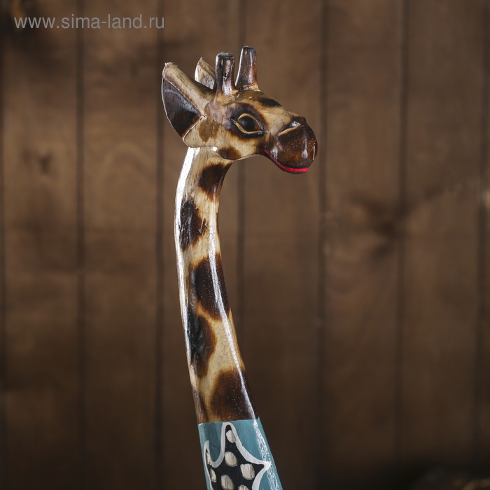 Сувенир дерево "Жираф голубой костюмчик" 12х20х80 см