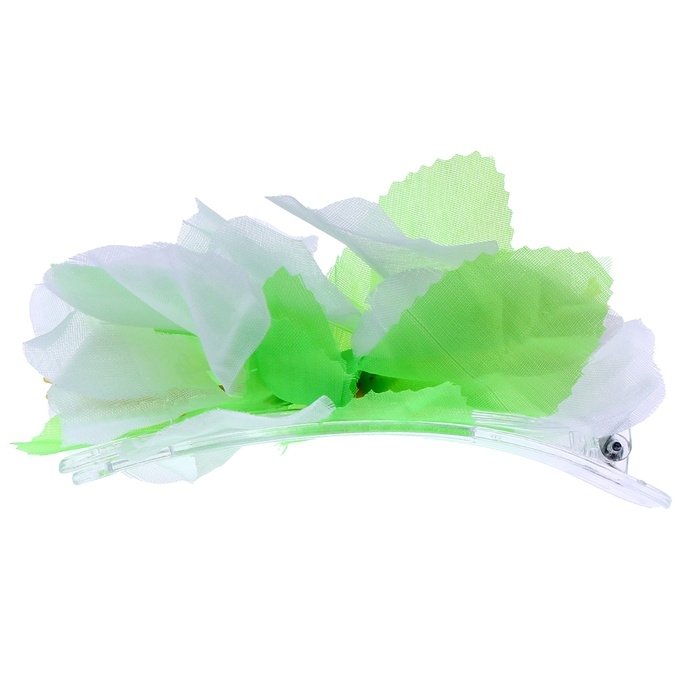 Гавайский набор зажим с белым цветком, венок Гавайский набор зажим с белым цветком, венок