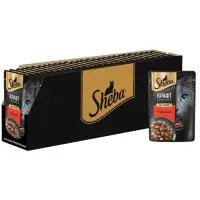 Влажный корм Sheba Craft для кошек, говядина, соус, пауч,  75 г