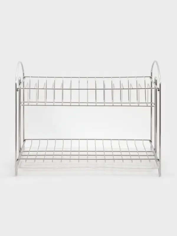 Сушилка для посуды универсальная, разборная, с поддоном, цвет хром 39,5*24*29,5см