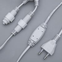 Гирлянда &laquo;Занавес&raquo; 2 &times; 1.5 м, IP44, УМС, белая нить, 360 SMD-LED, свечение белое, 220 В