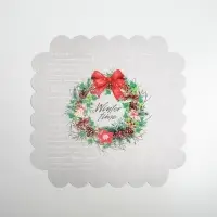 Коробка для кондитерских изделий с пластиковой крышкой &laquo;Winter time&raquo;, 21 х 21 х 3 см