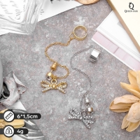 Серьга &laquo;Кафф&raquo; бантик, цвет МИКС