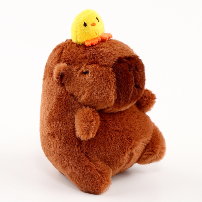 Мягкая игрушка &laquo;Капибара с уточкой&raquo;, на брелоке, 13 см