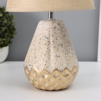 Настольная лампа с абажуром RISALUX &laquo;Виктория&raquo;, 1&times;Е14, 40 Вт, бежевый, 20&times;20&times;32 см