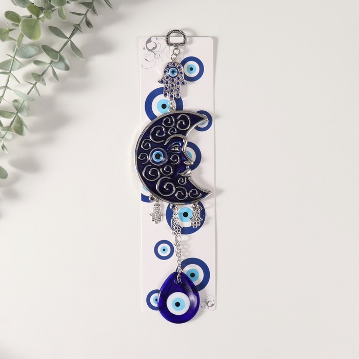 Подвеска от сглаза Подвеска от сглаза "Месяц и рука Фатимы" 7,5х27 см