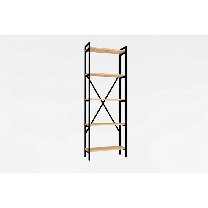 Стеллаж для склада, металл, напольный, 5 полок, 151×60×28 см, чёрный Стеллаж для склада, металл, напольный, 5 полок, 151×60×28 см, чёрный